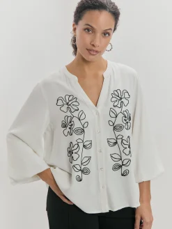 BLUSA BORDADO MANGAS