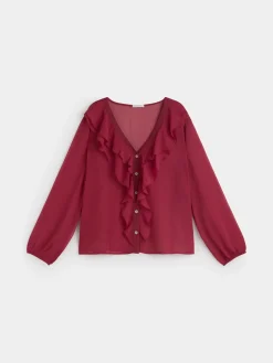 blusa volantes