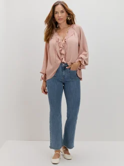 BLUSA VOLANTES LAZOS