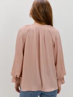 BLUSA VOLANTES LAZOS