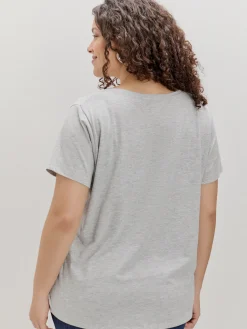 CAMISETA BRILLO PLATEADO