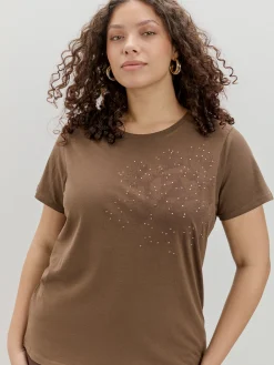 CAMISETA FLOR BRILLANTE