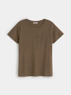 CAMISETA FLOR BRILLANTE