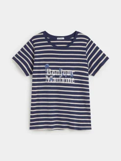 CAMISETA LETRAS FLORES