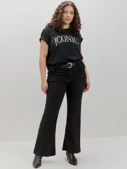 CAMISETA LETRAS LEOPARDO