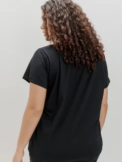 CAMISETA LETRAS LEOPARDO