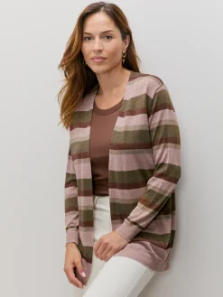 CARDIGAN RAYAS METALIZADAS
