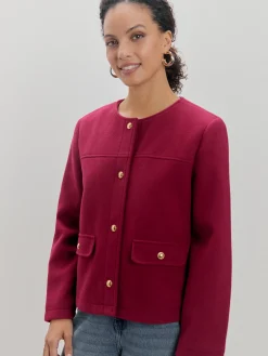 CHAQUETA CUELLO REDONDO