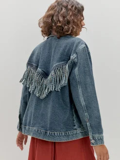 CHAQUETA DENIM FLECOS