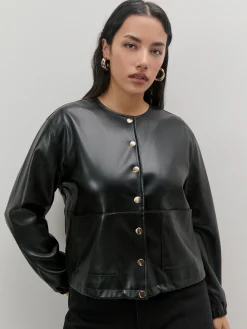CHAQUETA POLIPIEL BOTONES