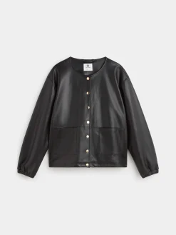 CHAQUETA POLIPIEL BOTONES