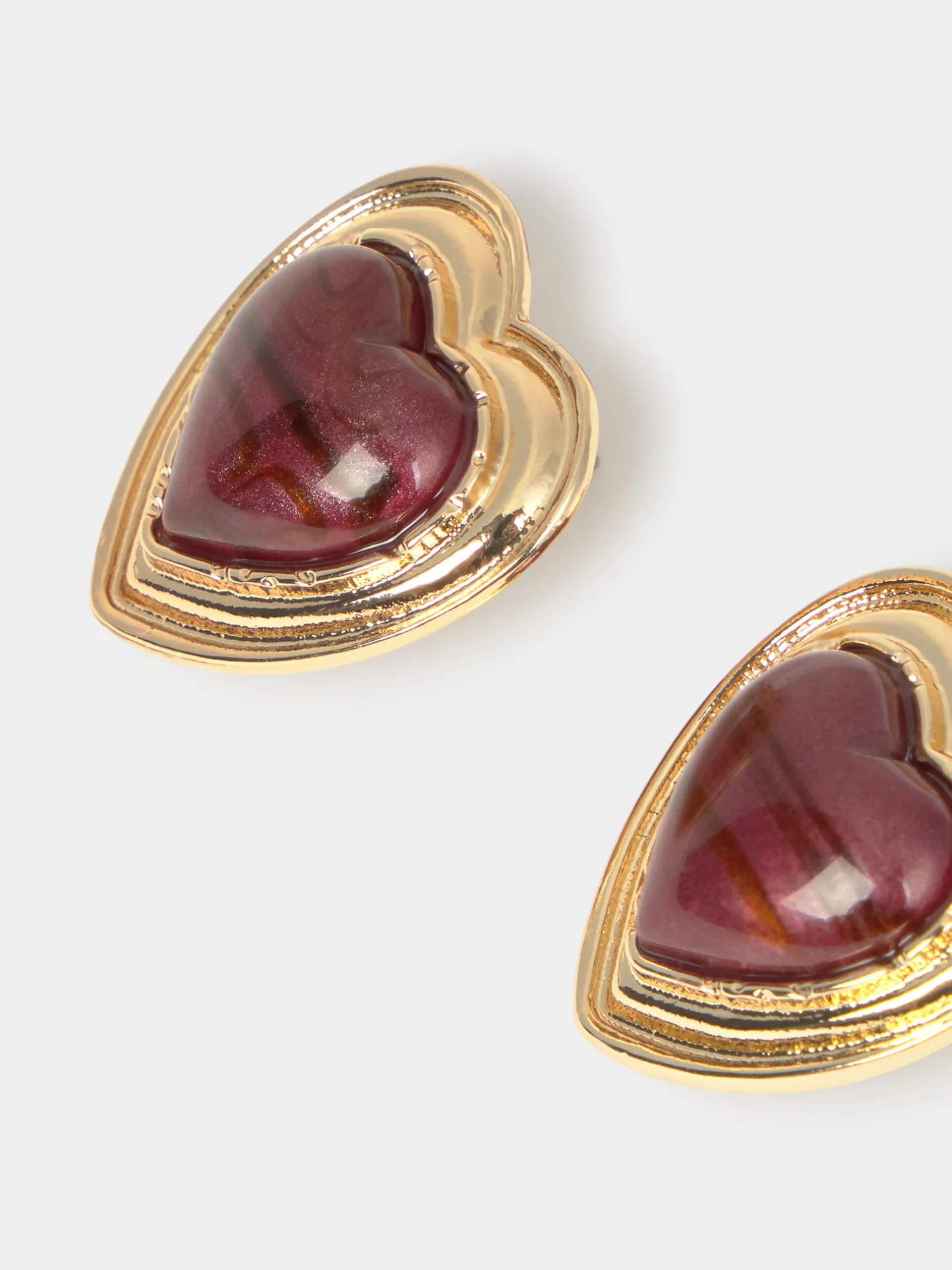 PENDIENTES DORADOS CORAZÓN