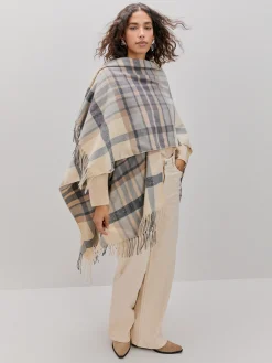 PONCHO CUADROS BRILLOS