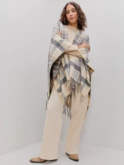 PONCHO CUADROS BRILLOS