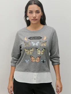 SUDADERA MARIPOSAS