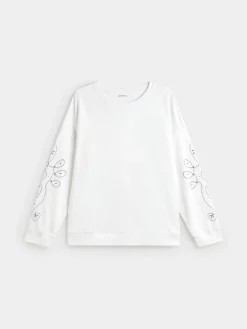 SUDADERA TACHAS PLATEADAS